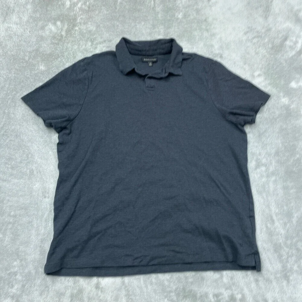 Banana Republic XX-Large Navy Blue Cotton Polo Shirt Casual Fit a1609